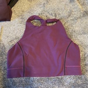 Purple Lulu lemon sports bra